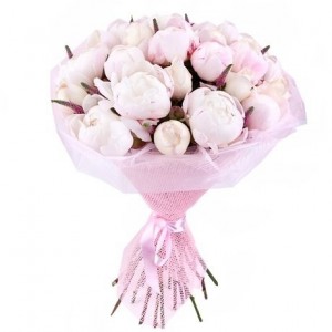 Elegant Pink Peonies Bouquet: Nationwide Delivery