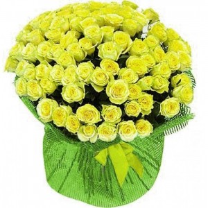 101 yellow roses ― Ukrflower - flower delivery