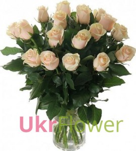 Bouquet of cream roses ― Ukrflower - flower delivery