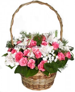 Basket "Waltz of the Flowers " ― Ukrflower - flower delivery