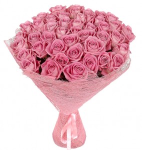 Rose Bouquet "Pink Flamingos " ― Ukrflower - flower delivery
