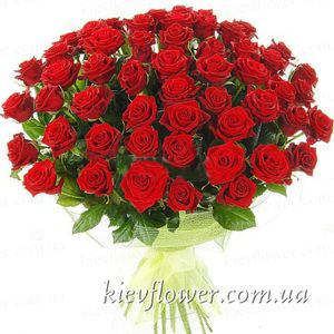 Bouquet of Roses 55 "Grand Prix " ― Ukrflower - flower delivery