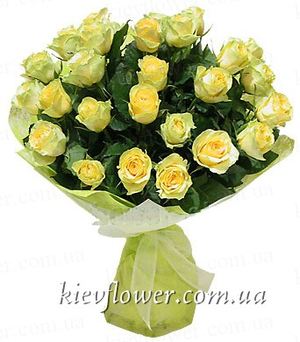 Bouquet of yellow roses ― Ukrflower - flower delivery