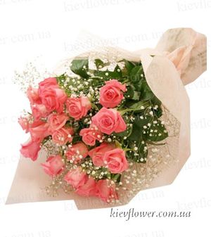 Bouquet "Duet "15 roses ― Ukrflower - flower delivery