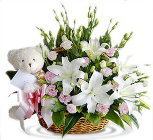 Basket "to tell you hello .. " ― Ukrflower - flower delivery