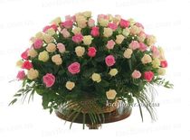 Basket of roses "twosome "101 roses