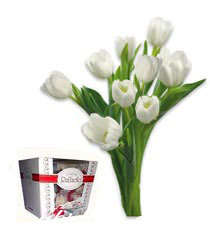 Bouquet "The symbol of spring" + Raffaello ― Ukrflower - flower delivery