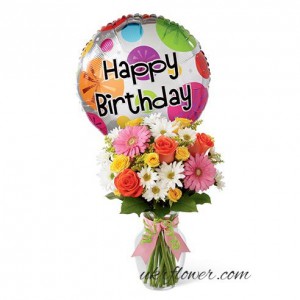 Happy birthday combo ― Ukrflower - flower delivery