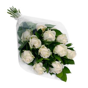 11 white roses ― Ukrflower - flower delivery