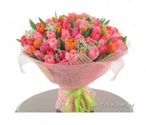 Bouquet "I Love You! "101 tulip ― Ukrflower - flower delivery